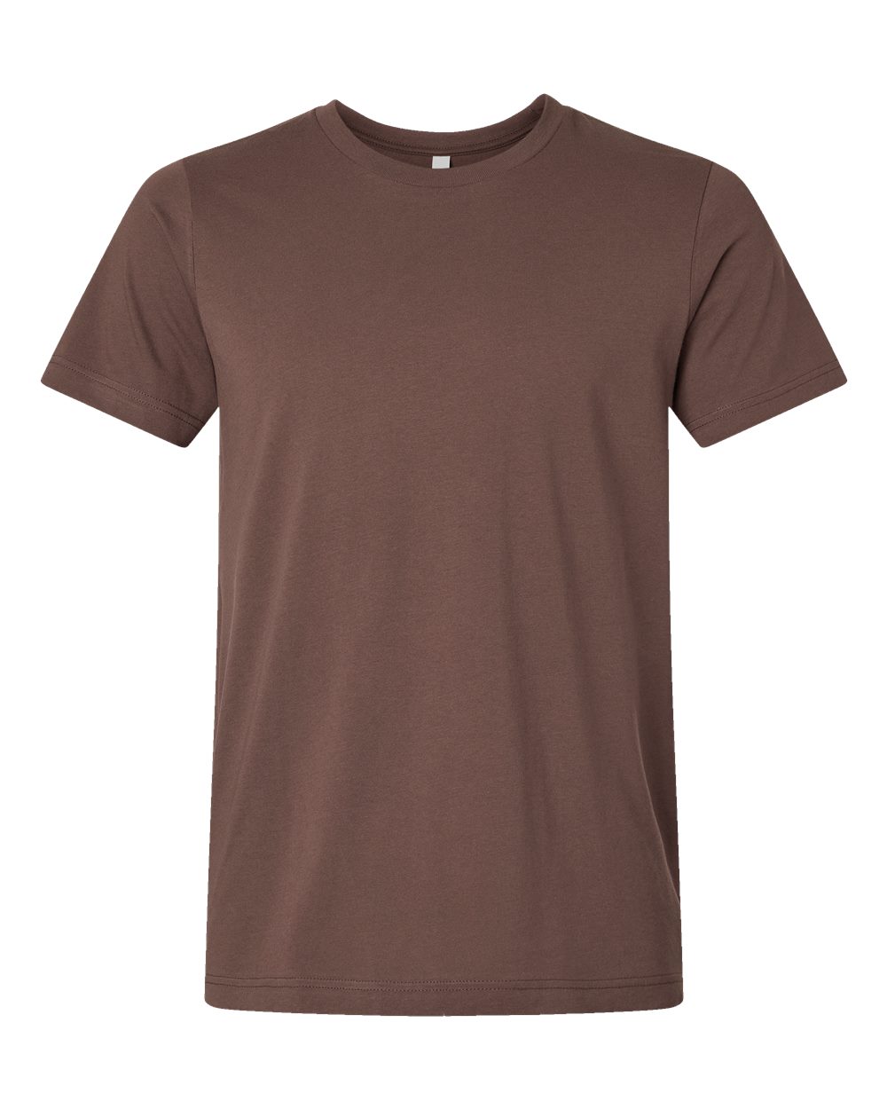 BELLA + CANVAS 3001 Jersey Tee - Cocoa - Front View