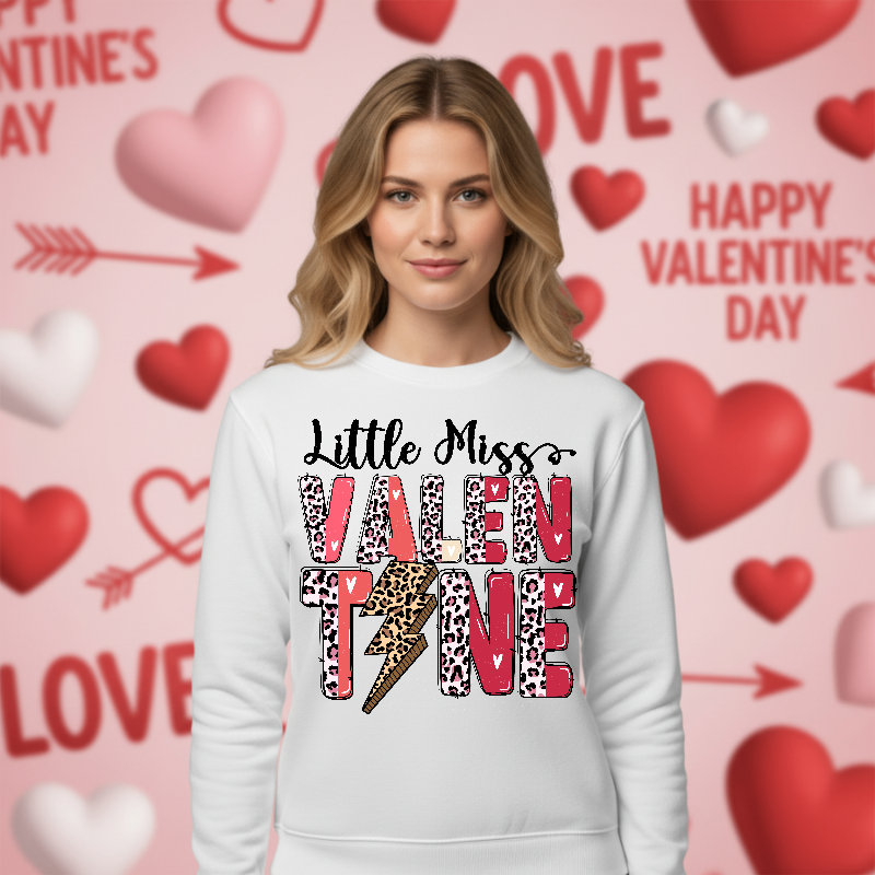 LITTLE MISS VALENTINE – Retro Cartoon DTF Transfer