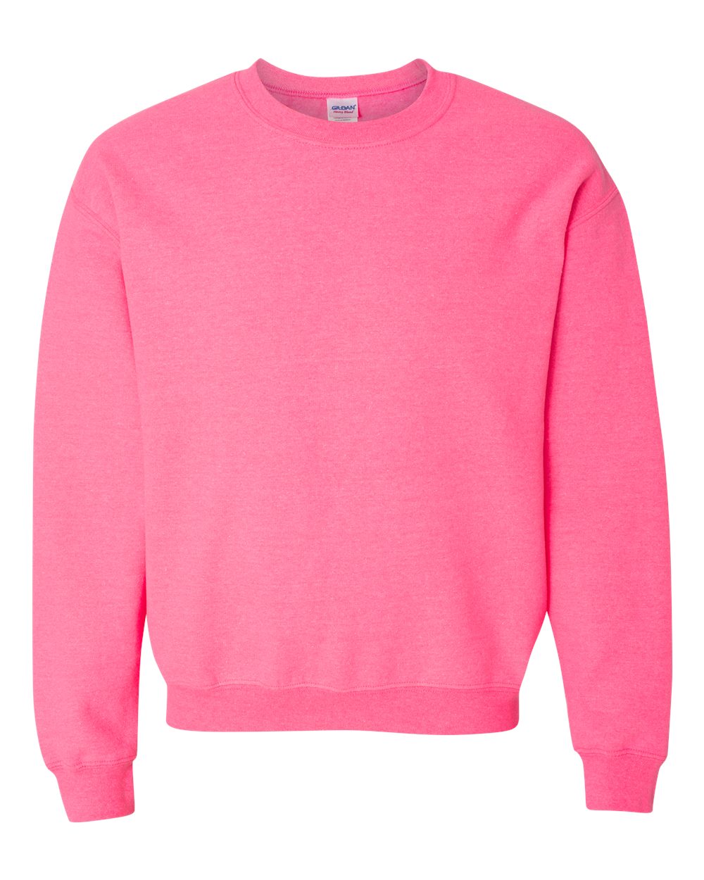 Gildan 18000 Unisex Heavy Blend™ Crewneck Sweatshirt - Safety Pink - Front View