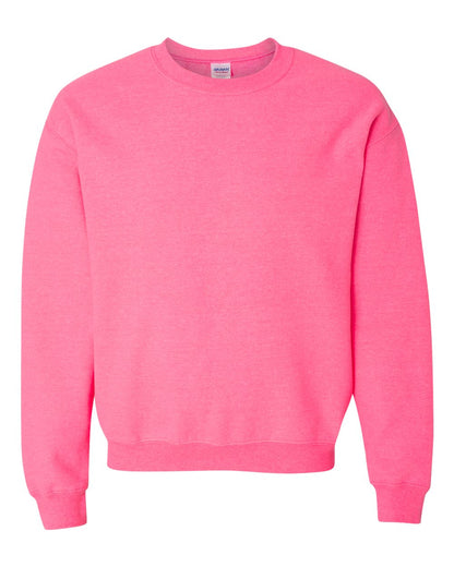 Gildan 18000 Unisex Heavy Blend™ Crewneck Sweatshirt - Safety Pink - Front View
