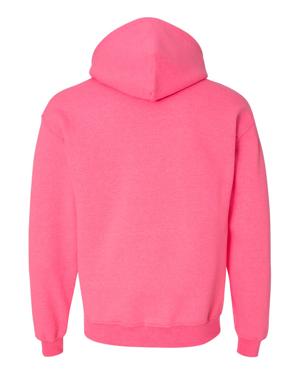 Gildan 18500 Unisex Heavy Blend™ Hooded Sweatshirt - Safety Pink - Back View