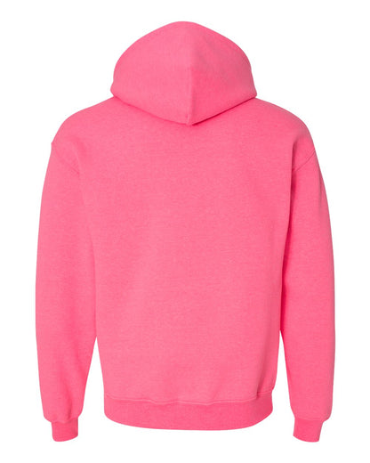 Gildan 18500 Unisex Heavy Blend™ Hooded Sweatshirt - Safety Pink - Back View