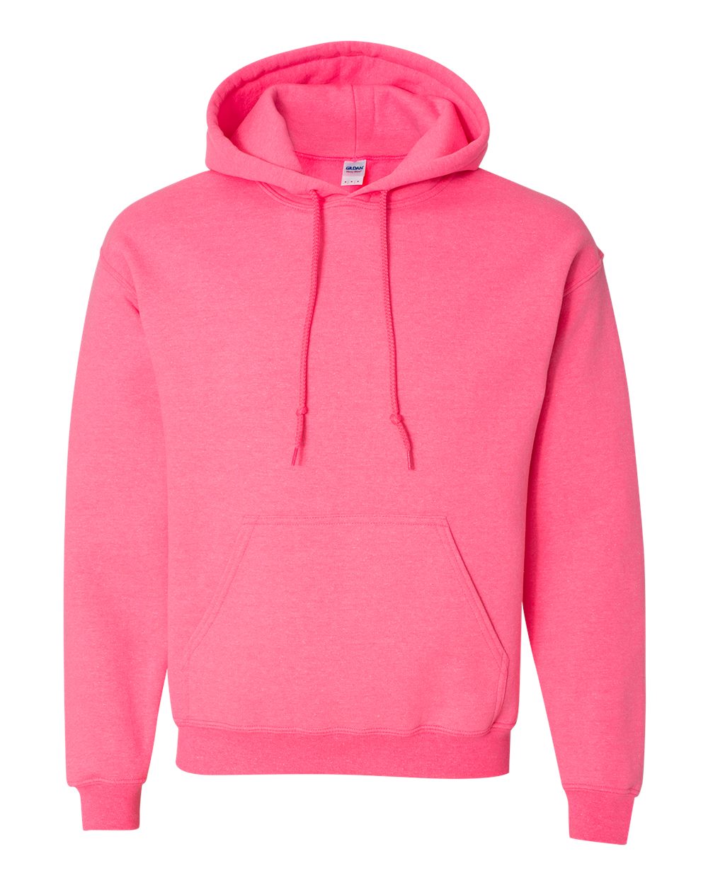 Gildan 18500 Unisex Heavy Blend™ Hooded Sweatshirt - Safety Pink - Front View