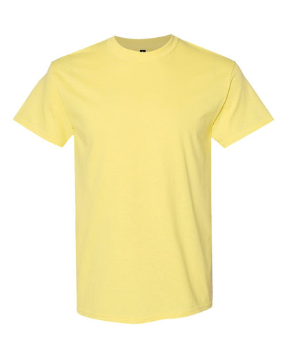 Gildan 5000 Unisex Heavy Cotton™ T-Shirt - Cornsilk - Front View