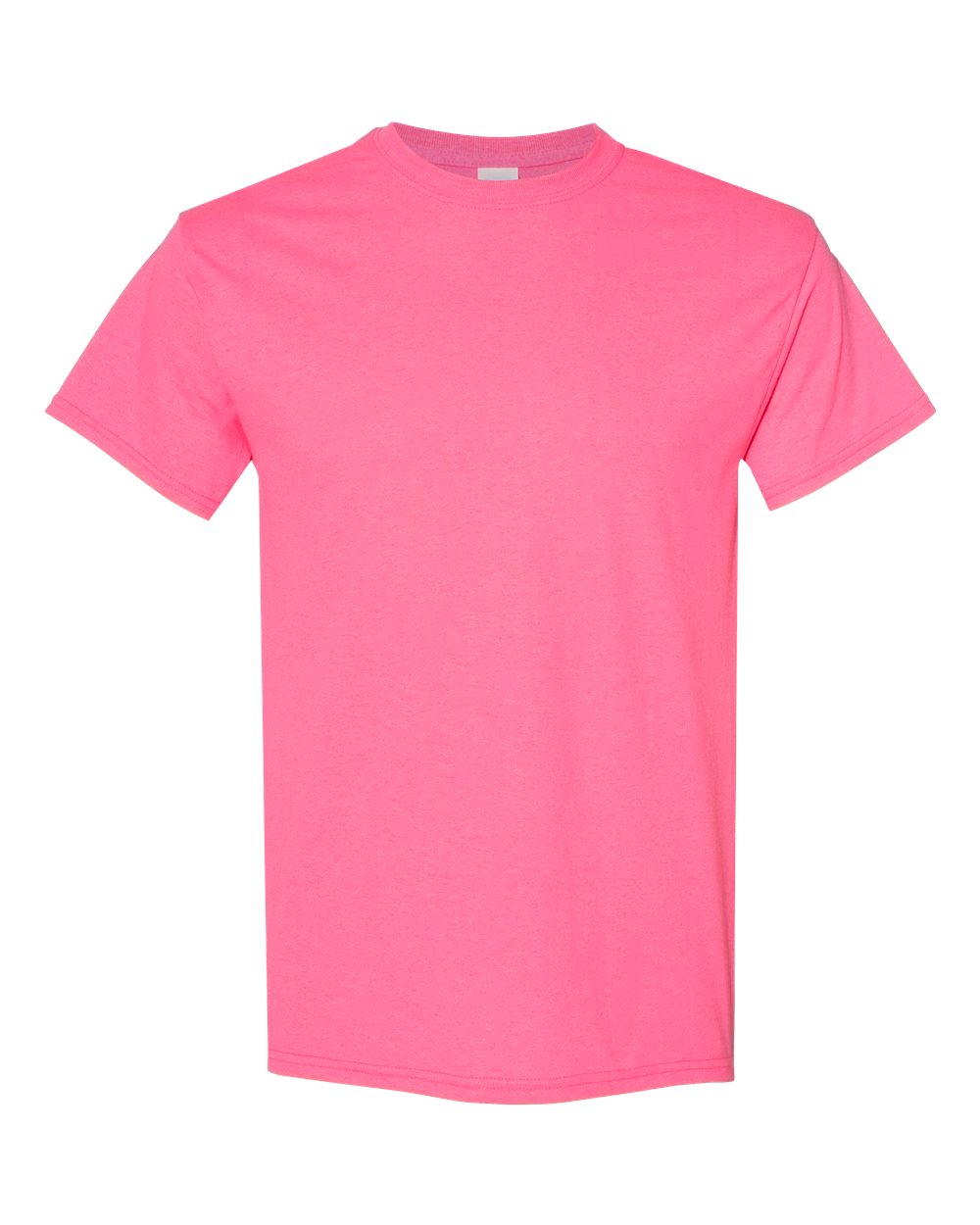 Gildan 5000 Unisex Heavy Cotton™ T-Shirt - Safety Pink - Front View