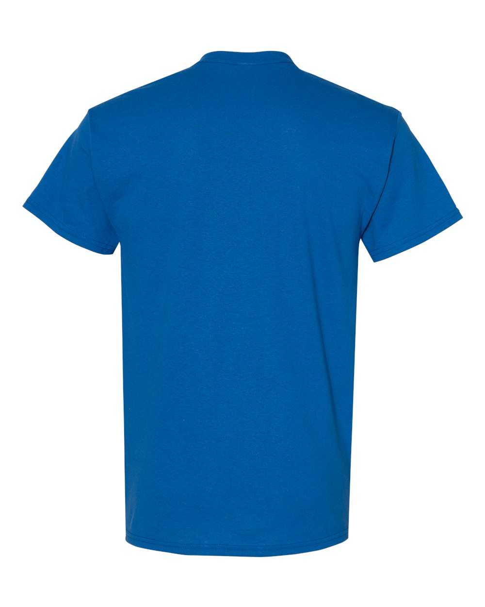 Gildan 5000 Unisex Heavy Cotton™ T-Shirt - Neon Blue - Back View