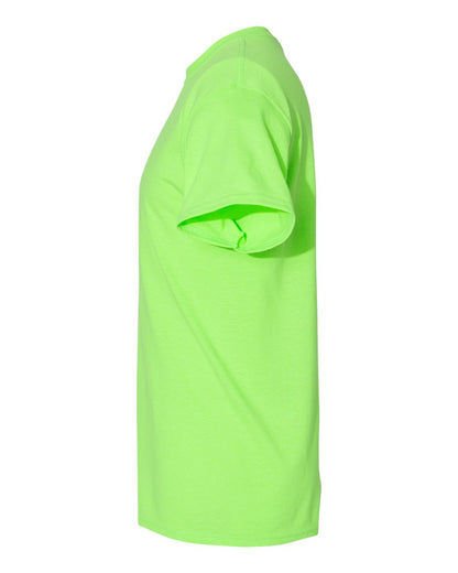 Gildan 5000 Unisex Heavy Cotton™ T-Shirt - Neon Green - Direct Side