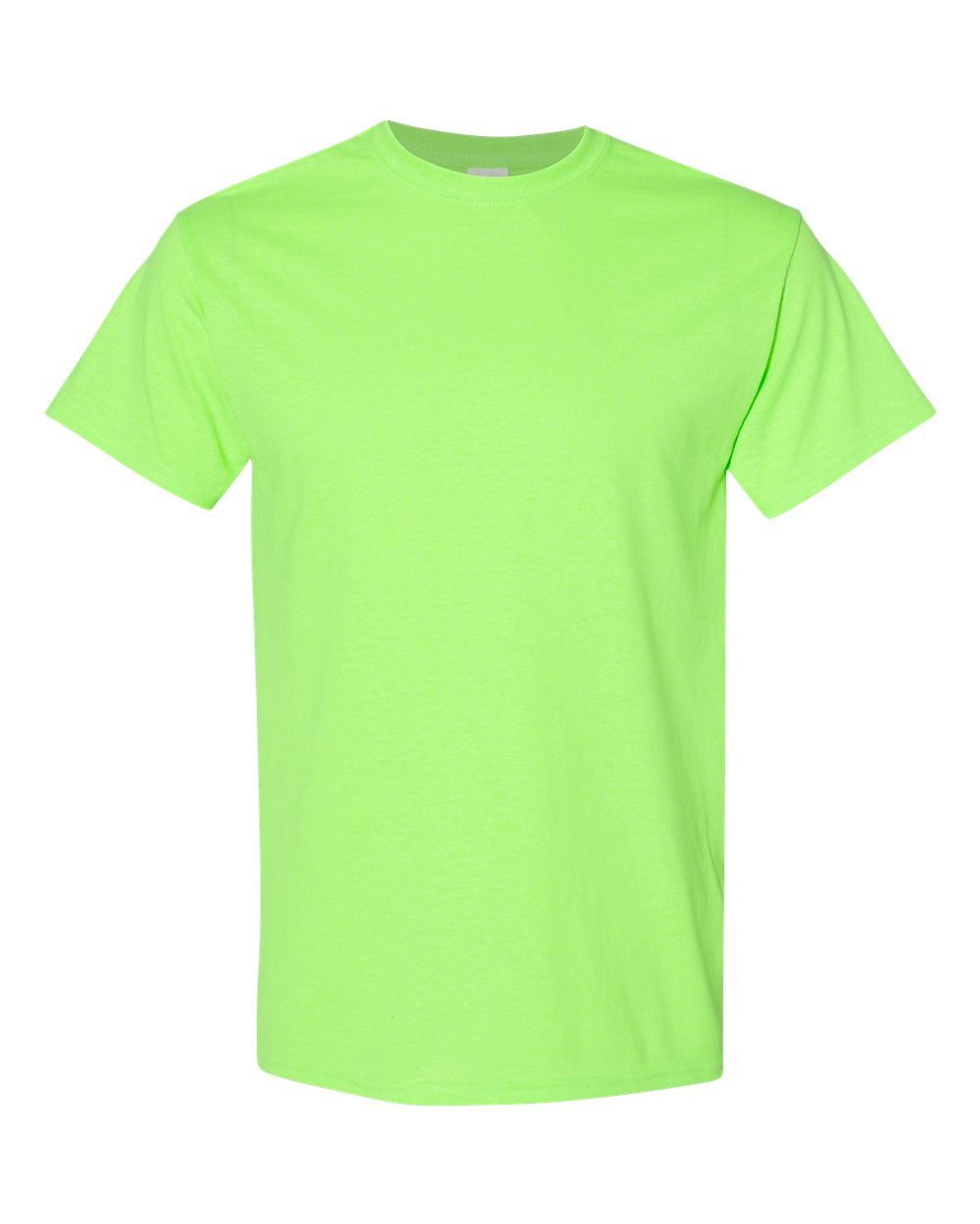 Gildan 5000 Unisex Heavy Cotton™ T-Shirt - Neon Green - Front View