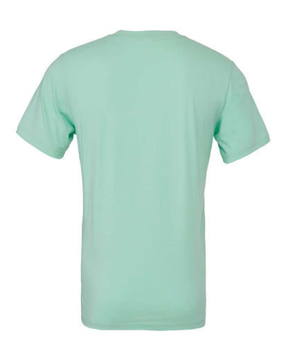BELLA + CANVAS 3001 Jersey Tee - Mint - Back View
