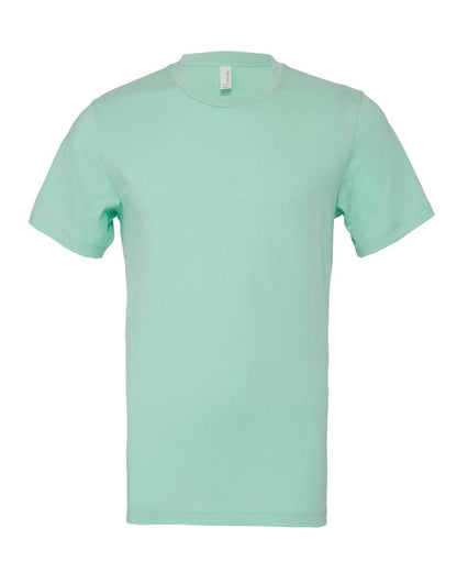 BELLA + CANVAS 3001 Jersey Tee - Mint - Front View