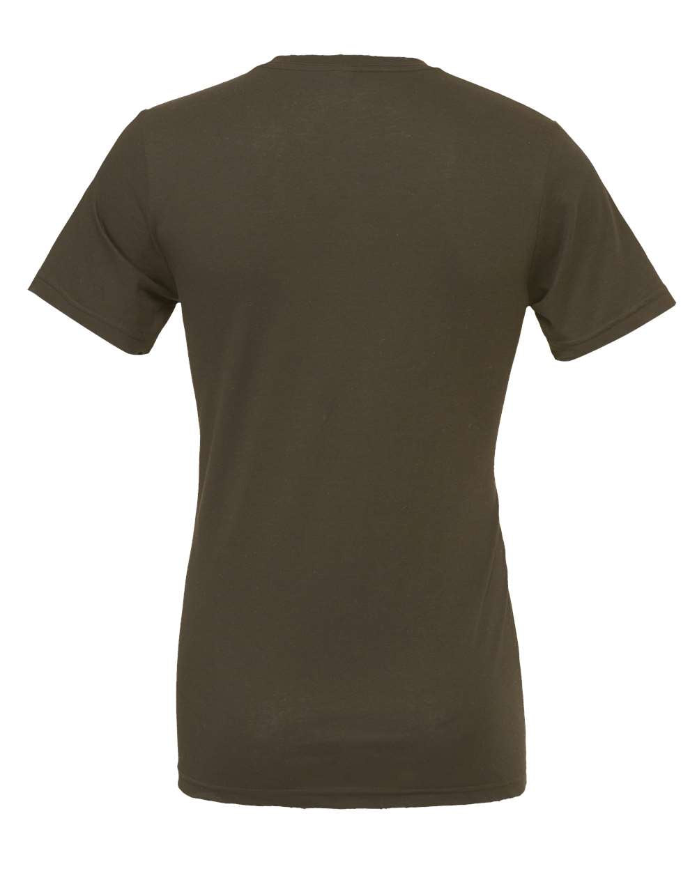 BELLA + CANVAS 3001 Jersey Tee - Army - Back View