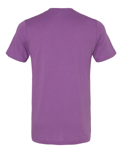 BELLA + CANVAS 3001 Jersey Tee - Royal Purple - Back View