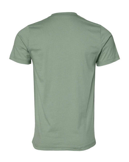 BELLA + CANVAS 3001 Jersey Tee - Sage - Back View