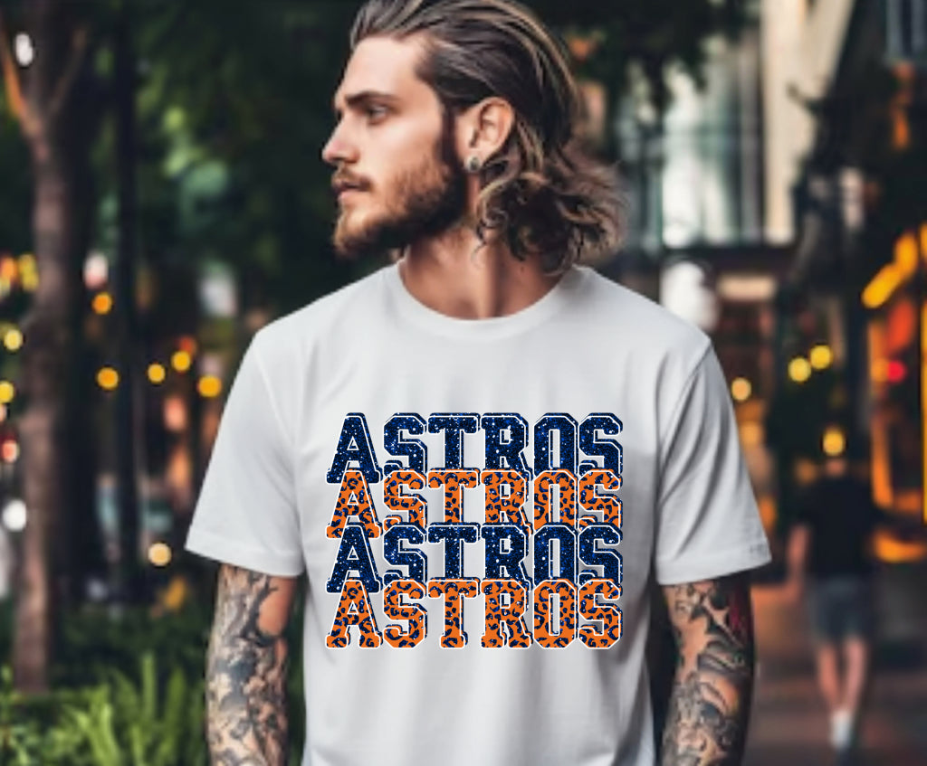 TEXAS Astros Star – Baseball DTF Transfer