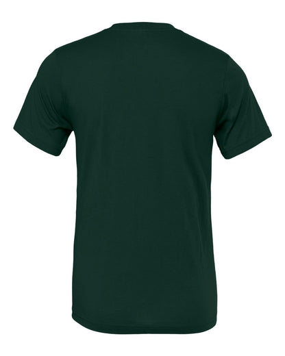 BELLA + CANVAS 3001 Jersey Tee - Forest - Back View