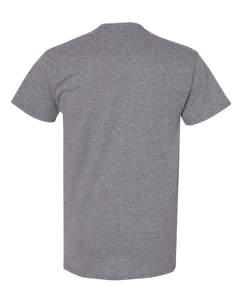 Gildan 5000 Unisex Heavy Cotton™ T-Shirt - Graphite Heather - Back View