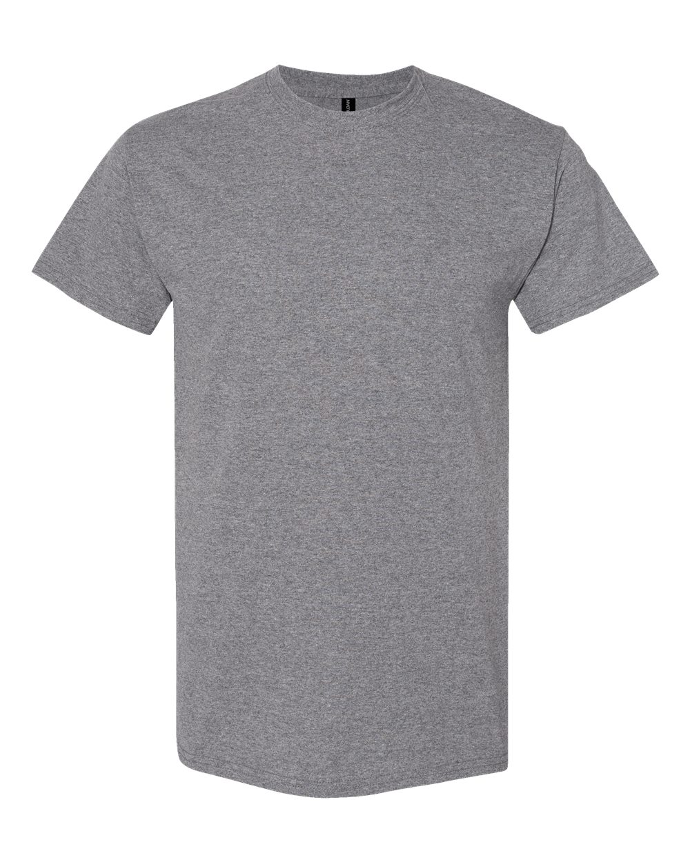 Gildan 5000 Unisex Heavy Cotton™ T-Shirt - Graphite Heather - Front View