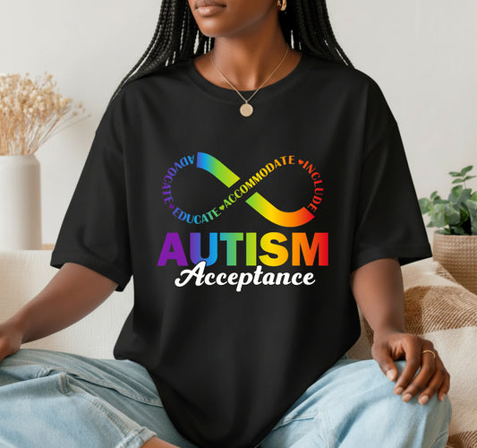 Autism It Takes A Village – Autism Awareness DTF Transfer