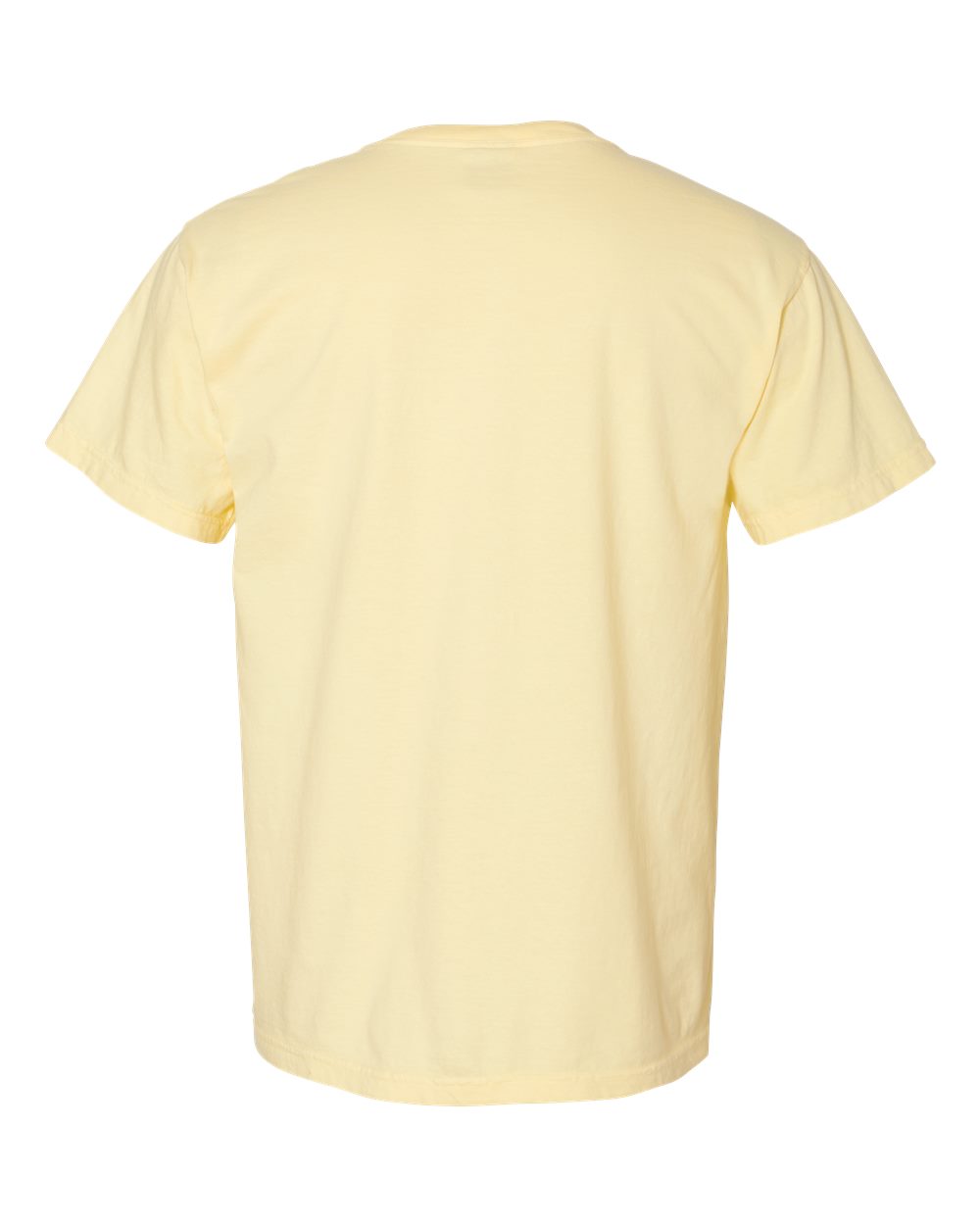 Comfort Colors 1717 Unisex Garment-Dyed Heavyweight T-Shirt - Banana - Back View