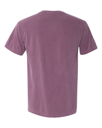 Comfort Colors 1717 Unisex Garment-Dyed Heavyweight T-Shirt - Berry - Back View