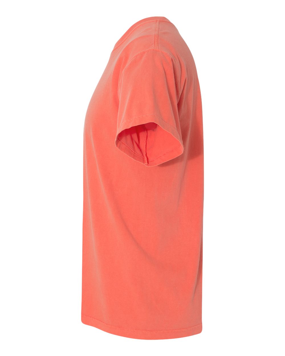 Comfort Colors 1717 Unisex Garment-Dyed Heavyweight T-Shirt - Bright Salmon - Direct Side