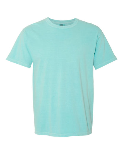 Comfort Colors 1717 Unisex Garment-Dyed Heavyweight T-Shirt - Chalky Mint - Front View