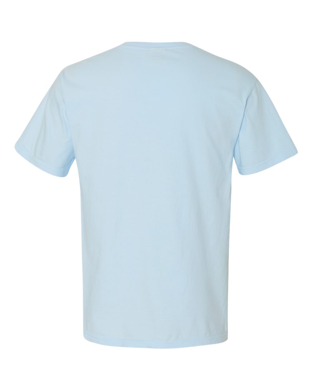Comfort Colors 1717 Unisex Garment-Dyed Heavyweight T-Shirt - Chambray - Back View