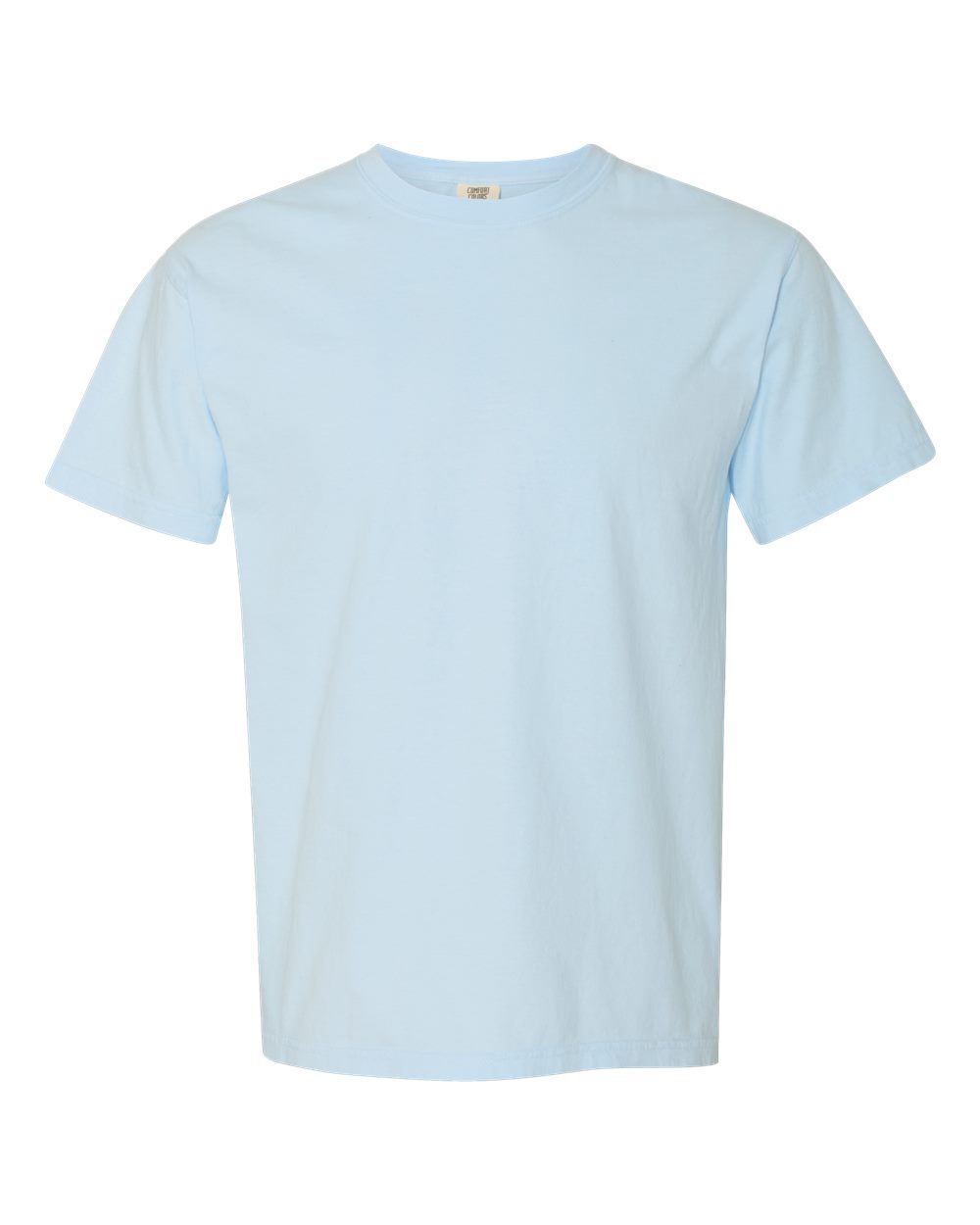 Comfort Colors 1717 Unisex Garment-Dyed Heavyweight T-Shirt - Chambray - Front View