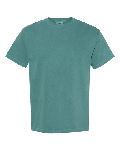 Comfort Colors 1717 Unisex Garment-Dyed Heavyweight T-Shirt - Emerald - Front View