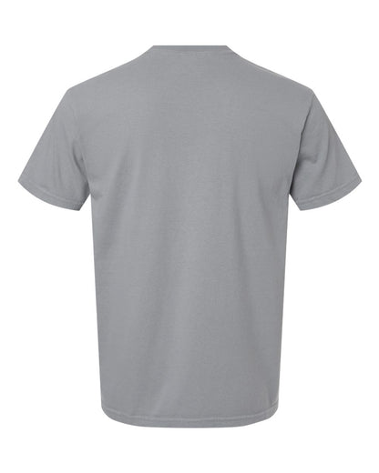 Comfort Colors 1717 Unisex Garment-Dyed Heavyweight T-Shirt - Granite - Back View