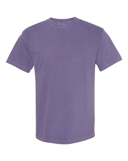 Comfort Colors 1717 Unisex Garment-Dyed Heavyweight T-Shirt - Grape - Front View