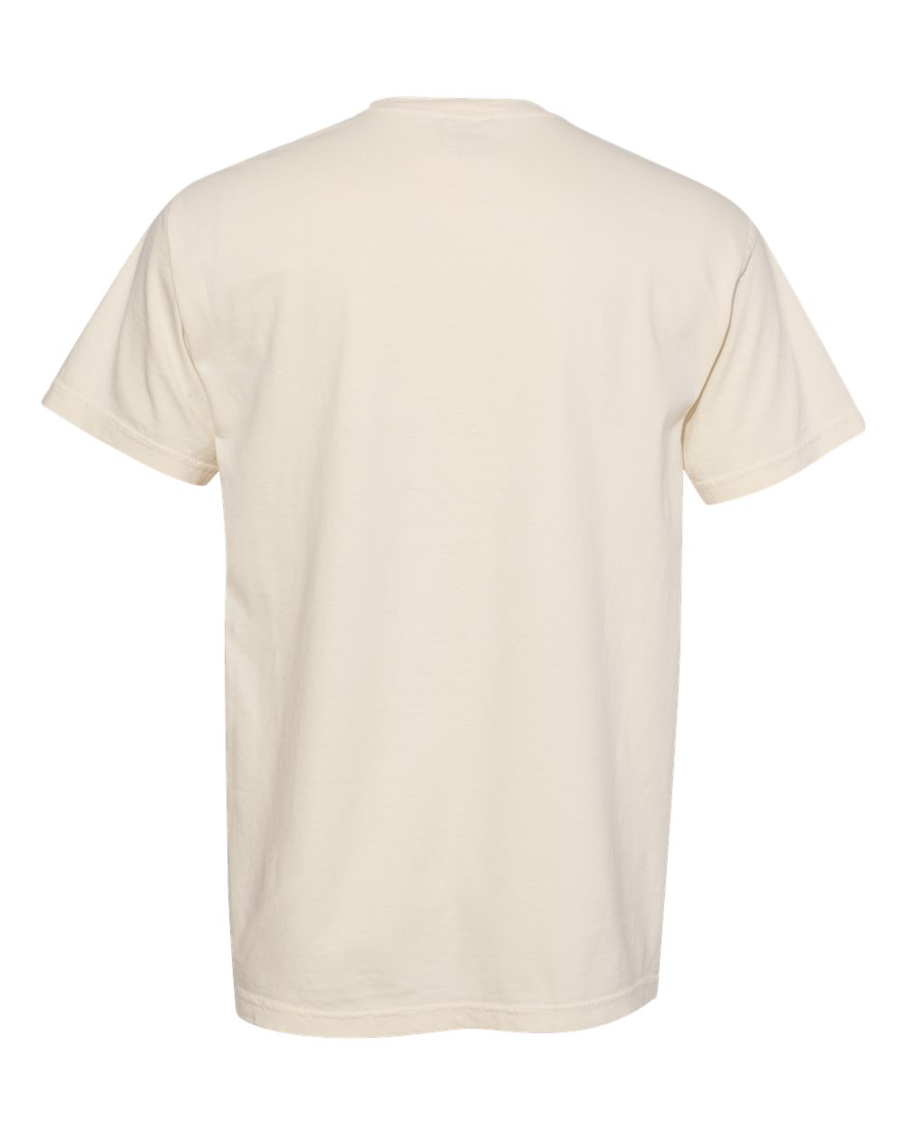 Comfort Colors 1717 Unisex Garment-Dyed Heavyweight T-Shirt - Ivory - Back View
