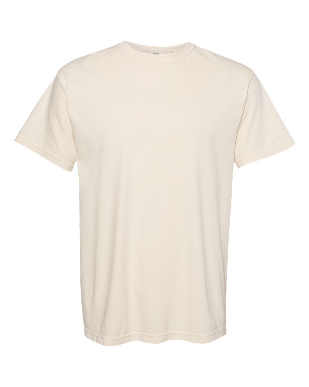 Comfort Colors 1717 Unisex Garment-Dyed Heavyweight T-Shirt - Ivory - Front View