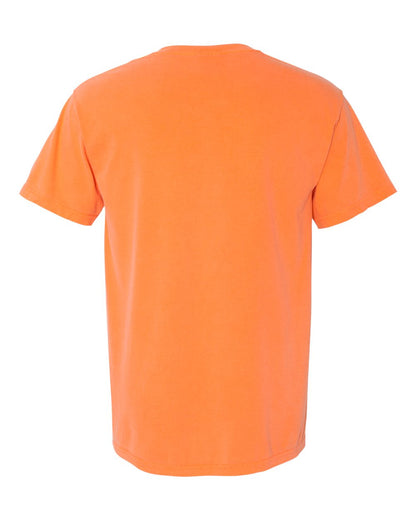 Comfort Colors 1717 Unisex Garment-Dyed Heavyweight T-Shirt - Melon - Back View