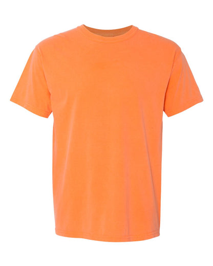 Comfort Colors 1717 Unisex Garment-Dyed Heavyweight T-Shirt - Melon - Front View