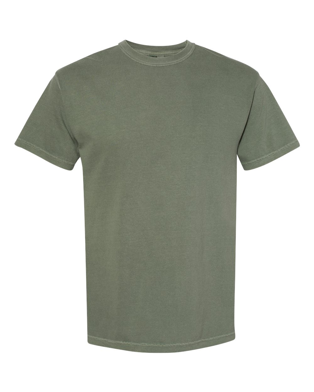 Comfort Colors 1717 Unisex Garment-Dyed Heavyweight T-Shirt - Moss - Front View