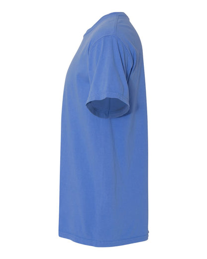 Comfort Colors 1717 Unisex Garment-Dyed Heavyweight T-Shirt - Mystic Blue - Direct Side