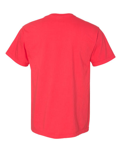 Comfort Colors 1717 Unisex Garment-Dyed Heavyweight T-Shirt - Paprika - Back View