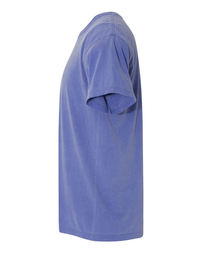 Comfort Colors 1717 Unisex Garment-Dyed Heavyweight T-Shirt - Periwinkle - Direct Side
