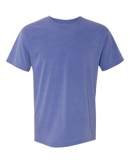 Comfort Colors 1717 Unisex Garment-Dyed Heavyweight T-Shirt - Periwinkle - Front View