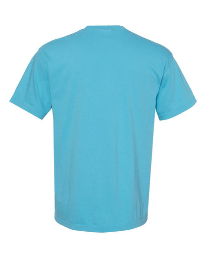 Comfort Colors 1717 Unisex Garment-Dyed Heavyweight T-Shirt - Sapphire - Back View