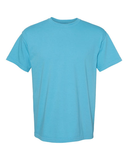 Comfort Colors 1717 Unisex Garment-Dyed Heavyweight T-Shirt - Sapphire - Front View