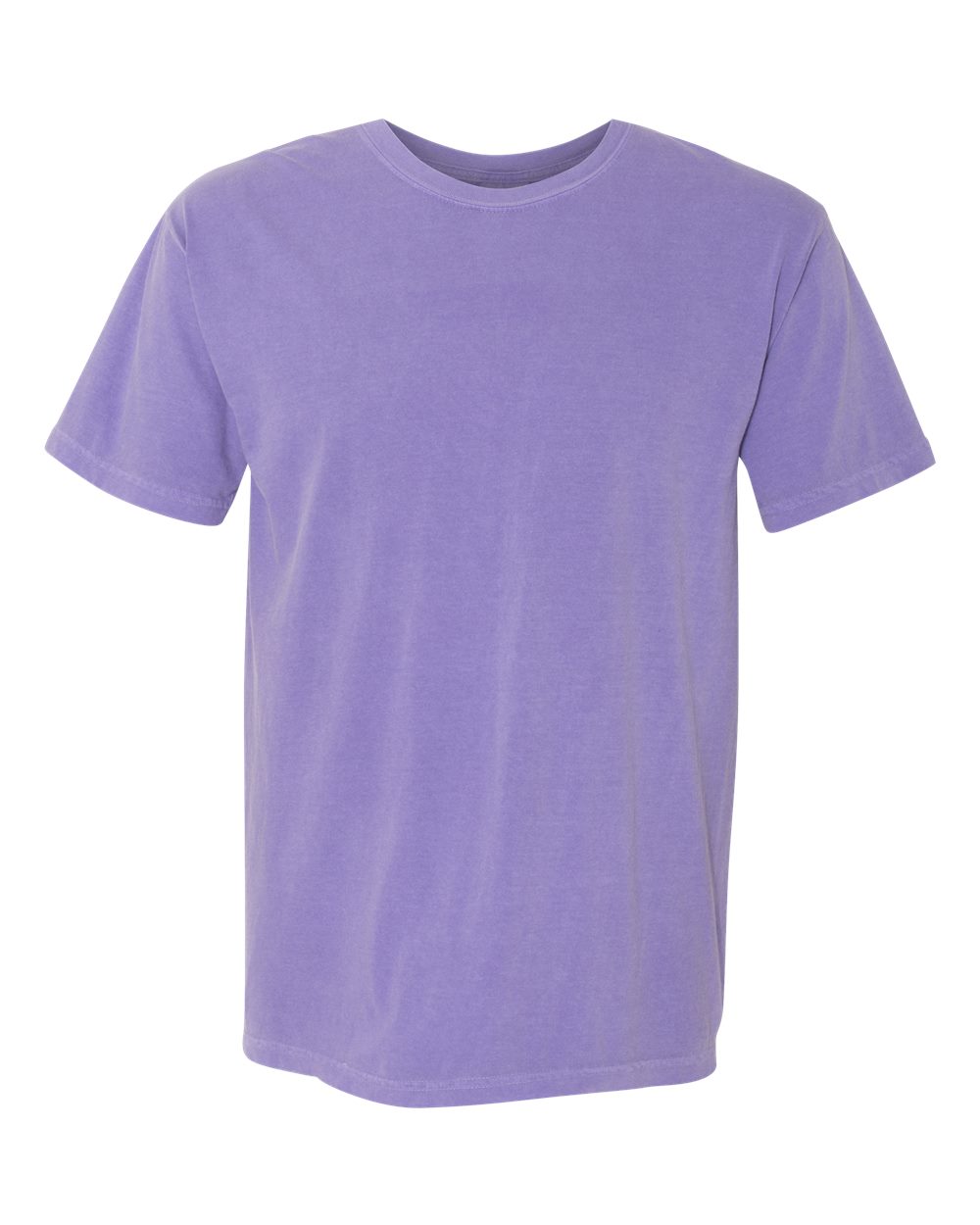 Comfort Colors 1717 Unisex Garment-Dyed Heavyweight T-Shirt - Violet - Front View