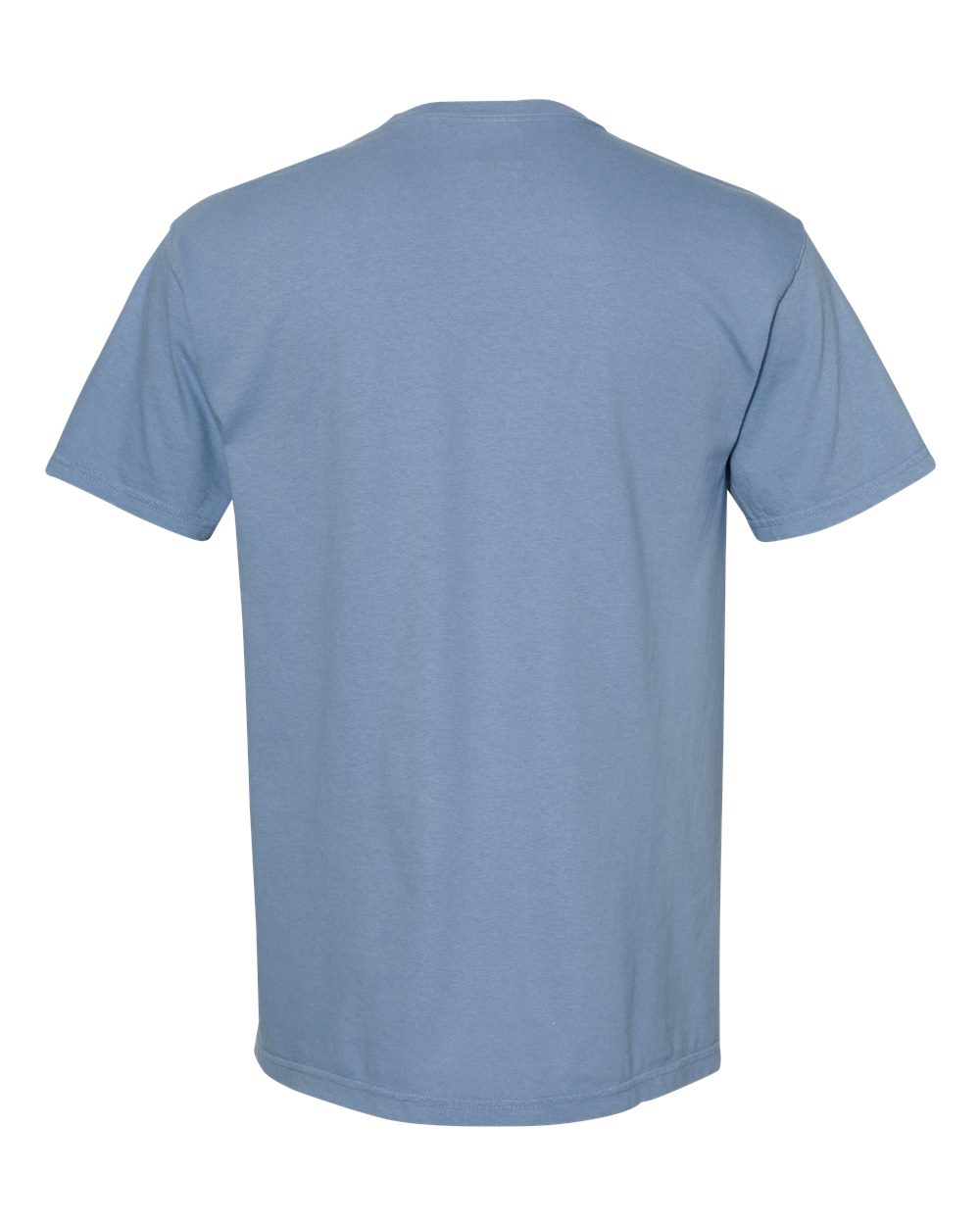 Comfort Colors 1717 Unisex Garment-Dyed Heavyweight T-Shirt - Washed Denim - Back View
