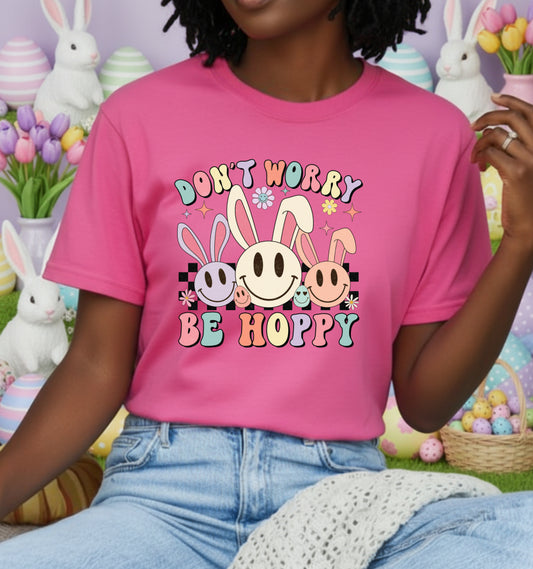 Cute Easter Bunny & Eggs – Easter DTF Transfer