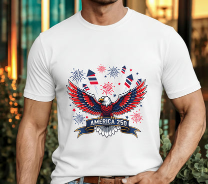 AMERICA 250 4th of July – Patriotic DTF Transfer