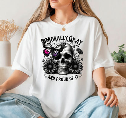 MORALLY GRAY AND PROUD OF IT. – Booktrovert DTF Transfer
