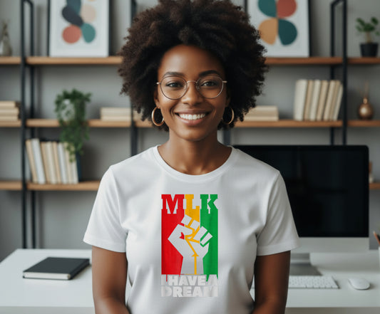 Vibrant Afro Woman Silhouette – Black History DTF Transfer