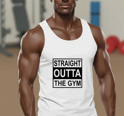 Straight Outta The Gym Barbell – Gym Rat DTF Transfer