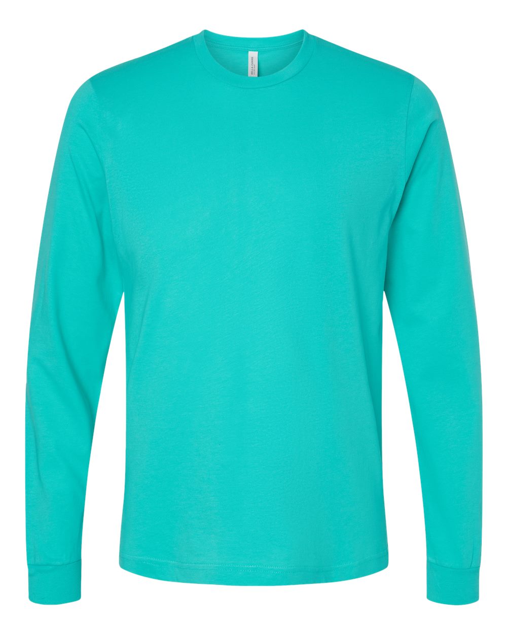 BELLA + CANVAS 3501 Unisex Jersey Long Sleeve Tee - Teal - Front View